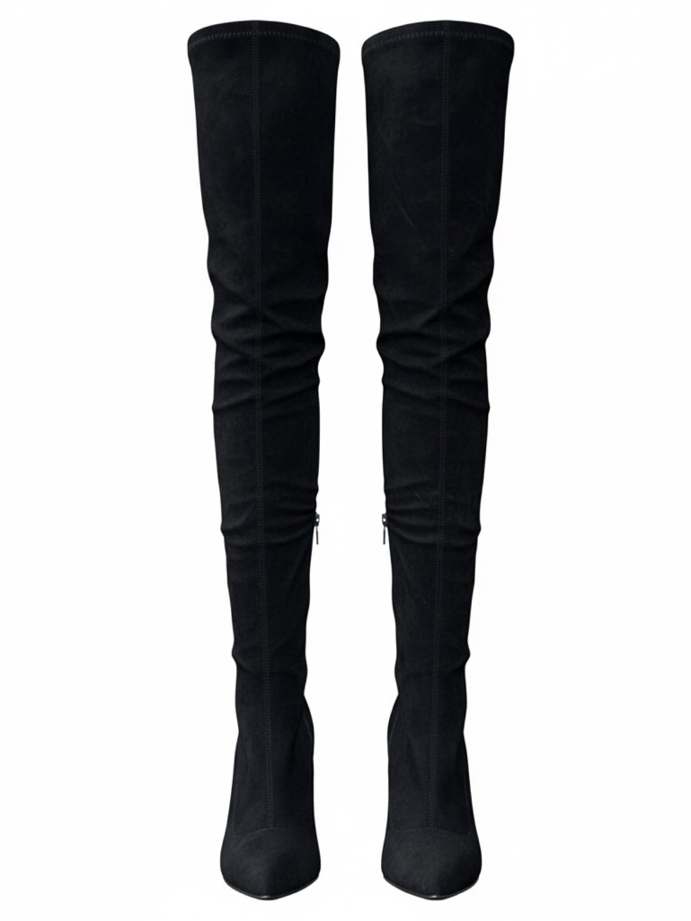 Fashion Nova Black Over-The-Knee Stiletto Boots